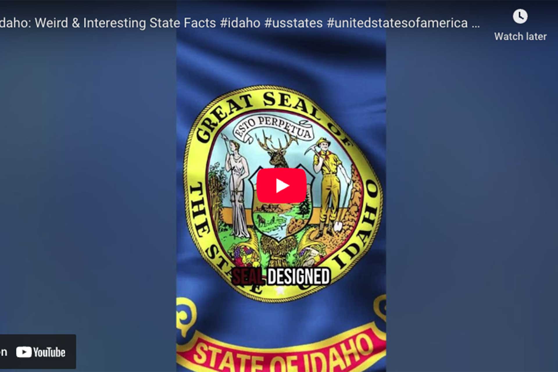 [VIDEO] Idaho: Weird & Interesting State Facts
